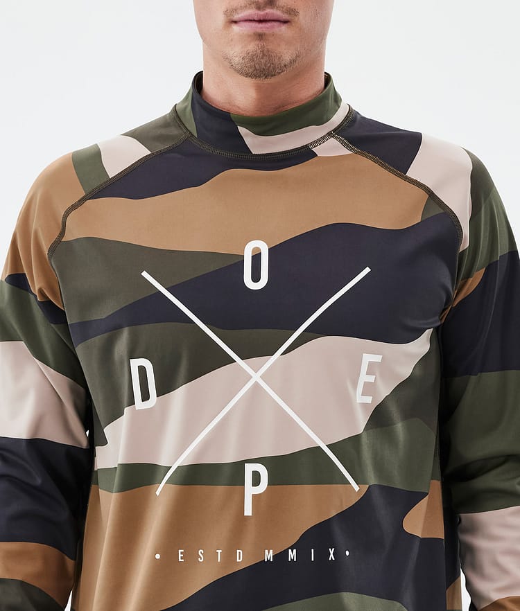 Snuggle Base Layer Top Men 2X-Up Shards Gold Green, Image 6 of 7