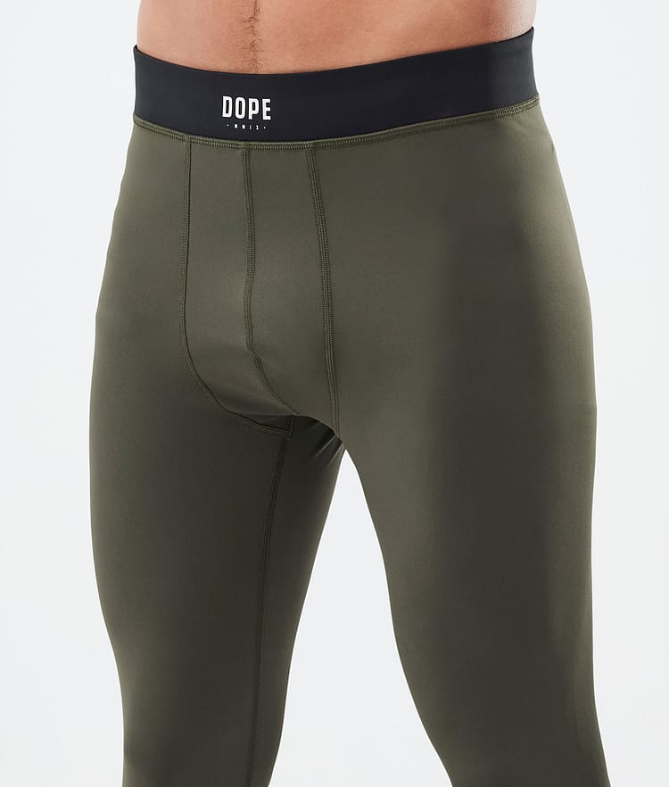 Snuggle Base Layer Pant Men 2X-Up Olive Green, Image 5 of 7