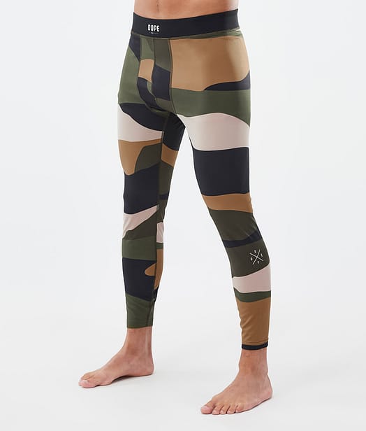 Snuggle Baselayer tights Herre Shards Gold Green