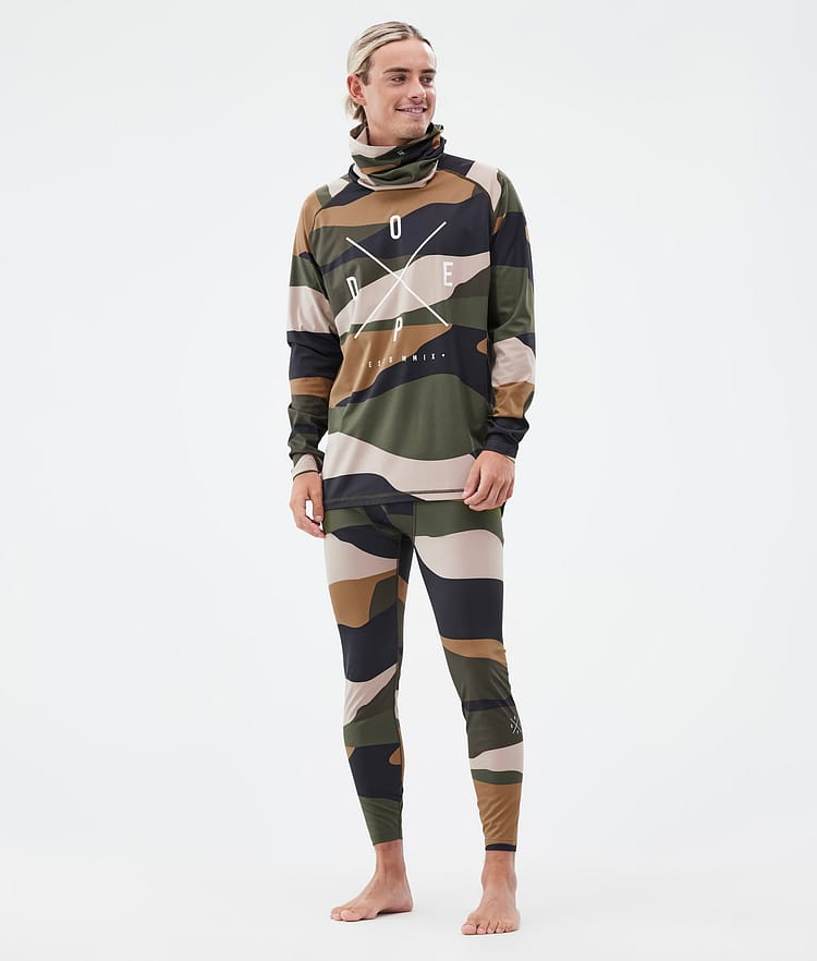 Snuggle Baselayer tights Herre 2X-Up Shards Gold Green, Billede 3 af 7