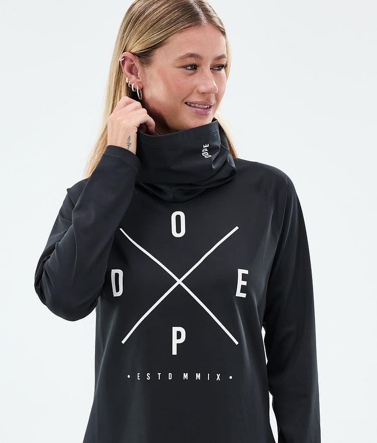 Snuggle W ベースレイヤートップ レディース 2X-Up Black, 画像2 / 7