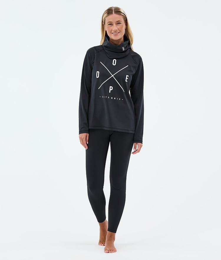 Snuggle W Funktionsshirt Damen 2X-Up Black, Image 3 of 7
