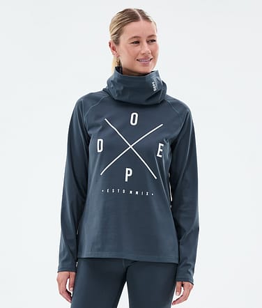 Snuggle W Funktionsshirt Damen 2X-Up Metal Blue
