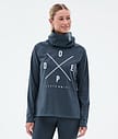 Snuggle W ベースレイヤートップ レディース 2X-Up Metal Blue
