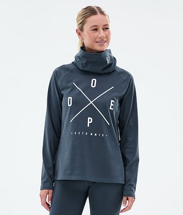 Snuggle W Base Layer Top Women 2X-Up Metal Blue