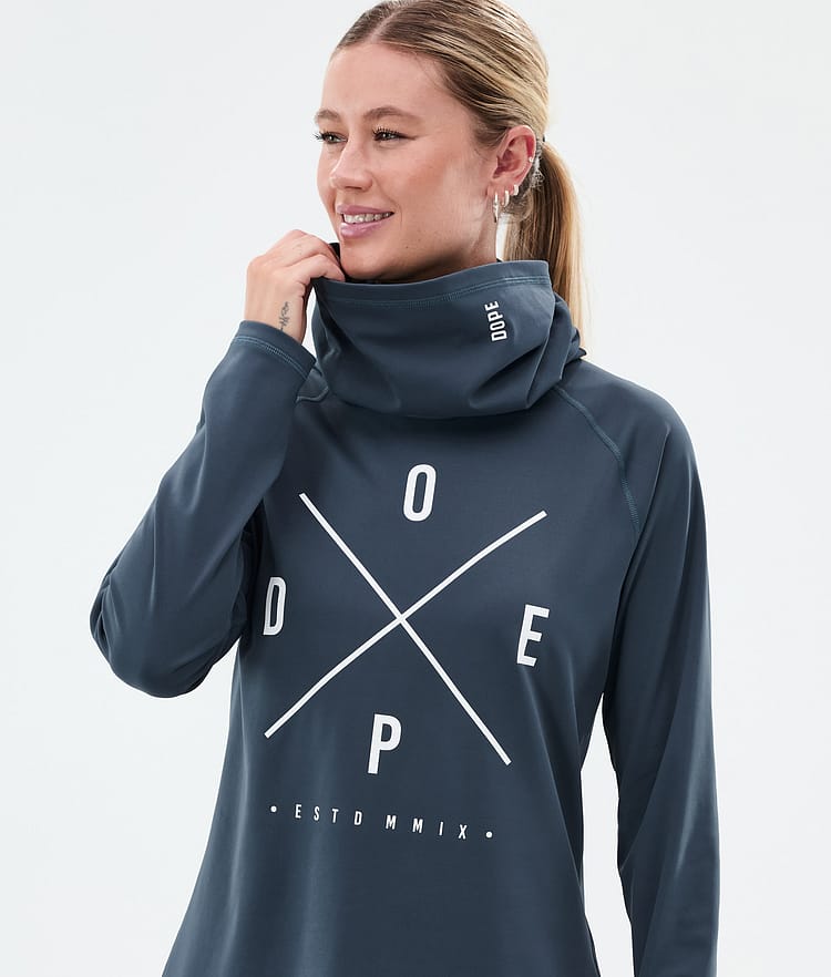 Snuggle W Top Termiczny Kobiety 2X-Up Metal Blue, Zdjęcie 2 z 7