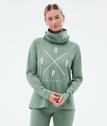 Snuggle W Funktionsshirt Damen 2X-Up Faded Green