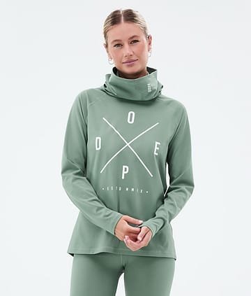 Snuggle W Funktionsshirt Damen 2X-Up Faded Green