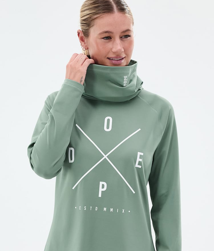 Snuggle W Top Termiczny Kobiety 2X-Up Faded Green, Zdjęcie 2 z 7