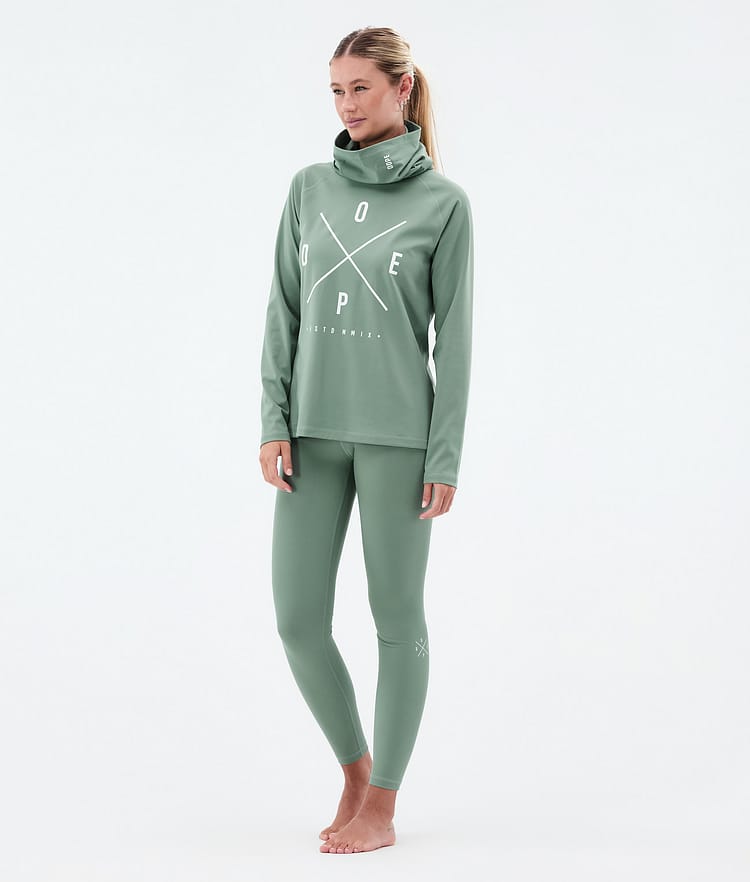 Snuggle W Tee-shirt thermique Femme 2X-Up Faded Green, Image 3 sur 7