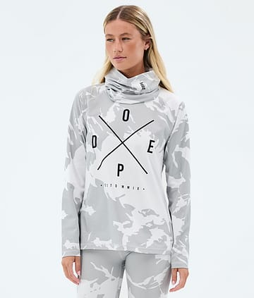 Snuggle W Base Layer Top Women Grey Camo