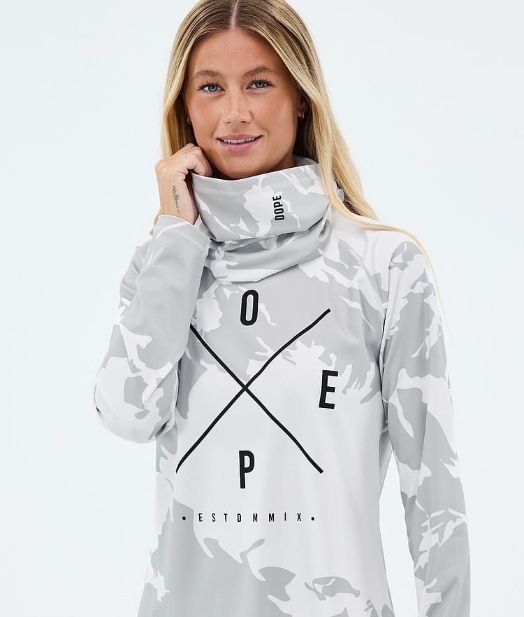 Snuggle W Funktionsshirt Damen 2X-Up Grey Camo, Image 2 of 7