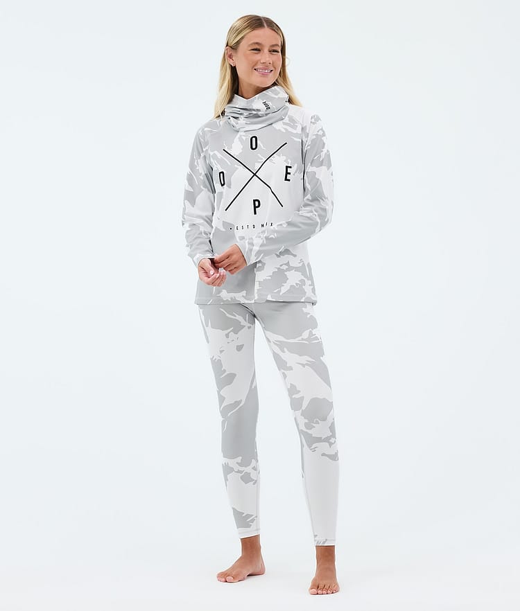 Snuggle W Funktionsshirt Damen 2X-Up Grey Camo, Image 3 of 7
