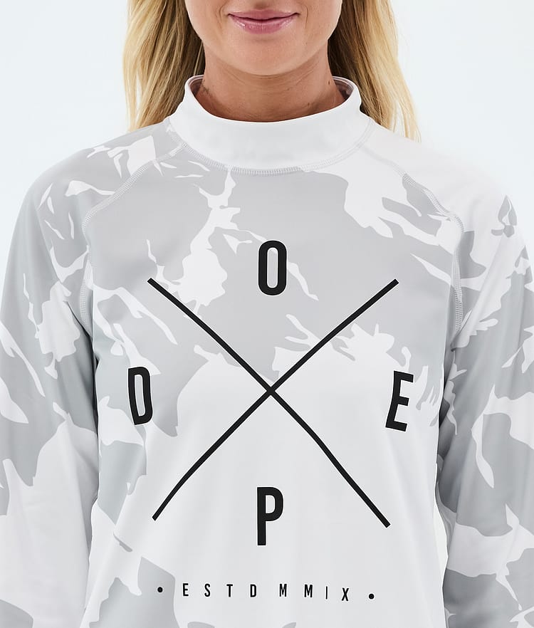 Snuggle W Funktionsshirt Damen 2X-Up Grey Camo, Image 6 of 7