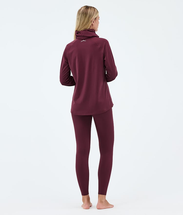 Snuggle W ベースレイヤートップ レディース 2X-Up Burgundy, Image 4 of 7