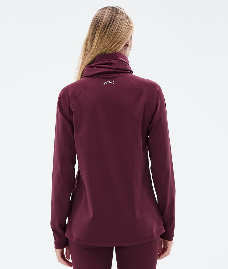 Snuggle W ベースレイヤートップ レディース 2X-Up Burgundy, 画像5 / 7