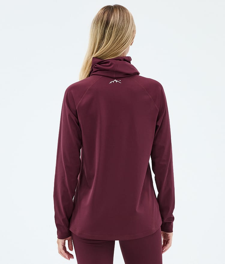 Snuggle W ベースレイヤートップ レディース 2X-Up Burgundy, Image 5 of 7