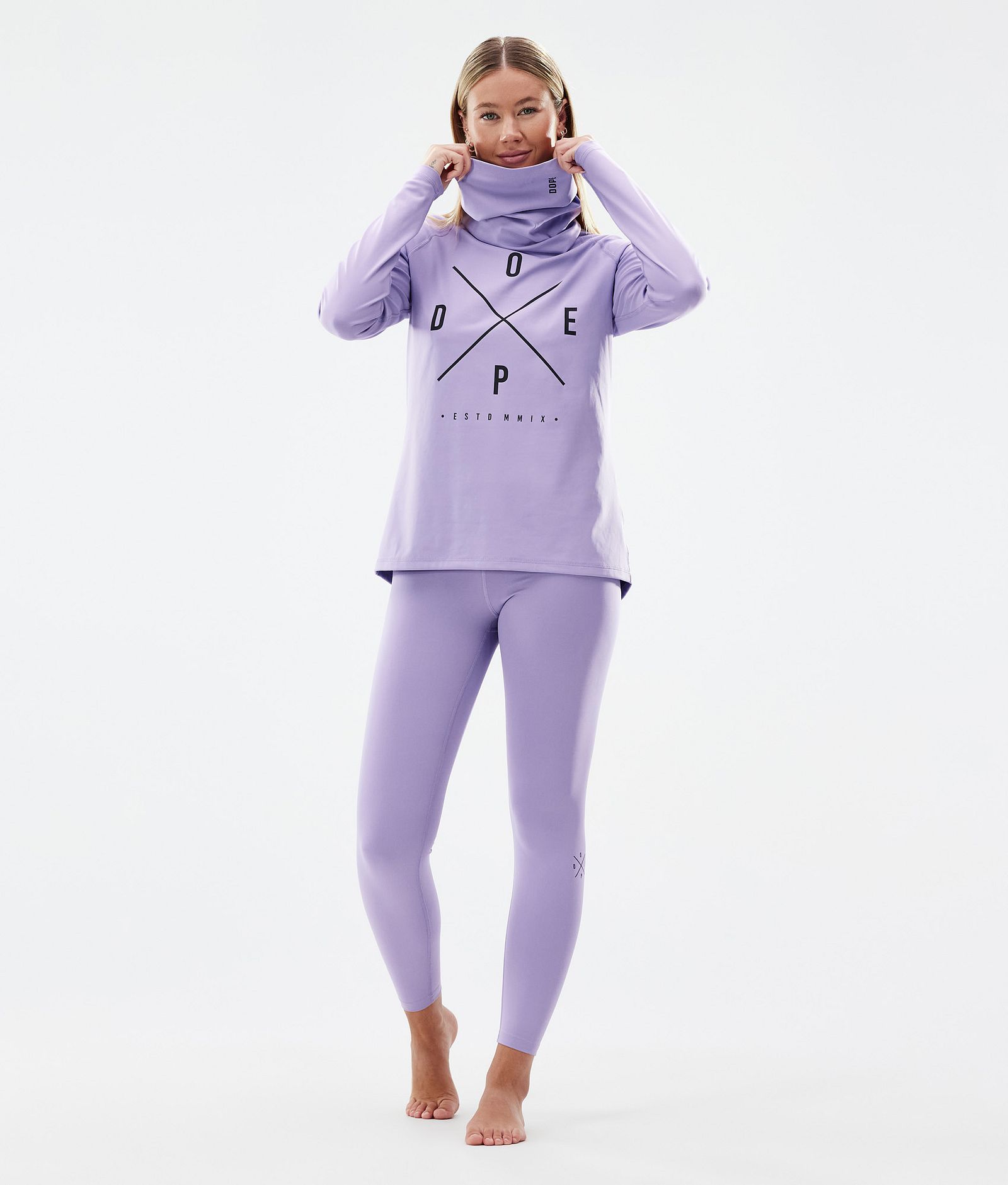 Snuggle W Baselayer top Dame 2X-Up Faded Violet