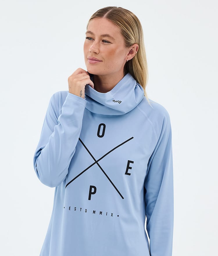 Snuggle W Funktionsshirt Damen 2X-Up Light Blue, Image 2 of 7