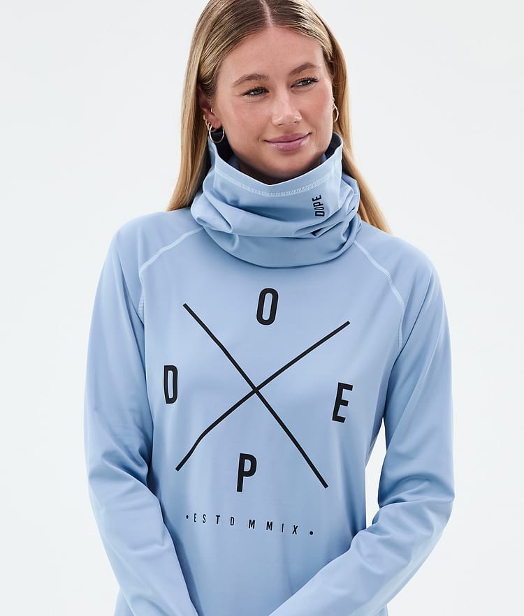 Snuggle W Base Layer Top Women 2X-Up Light Blue, Image 2 of 7