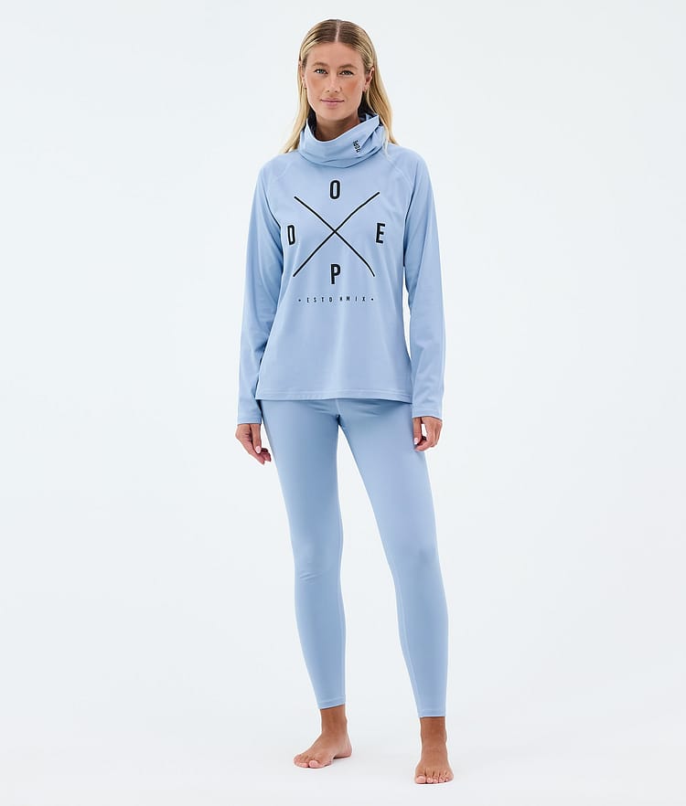 Snuggle W Funktionsshirt Damen 2X-Up Light Blue, Image 3 of 7