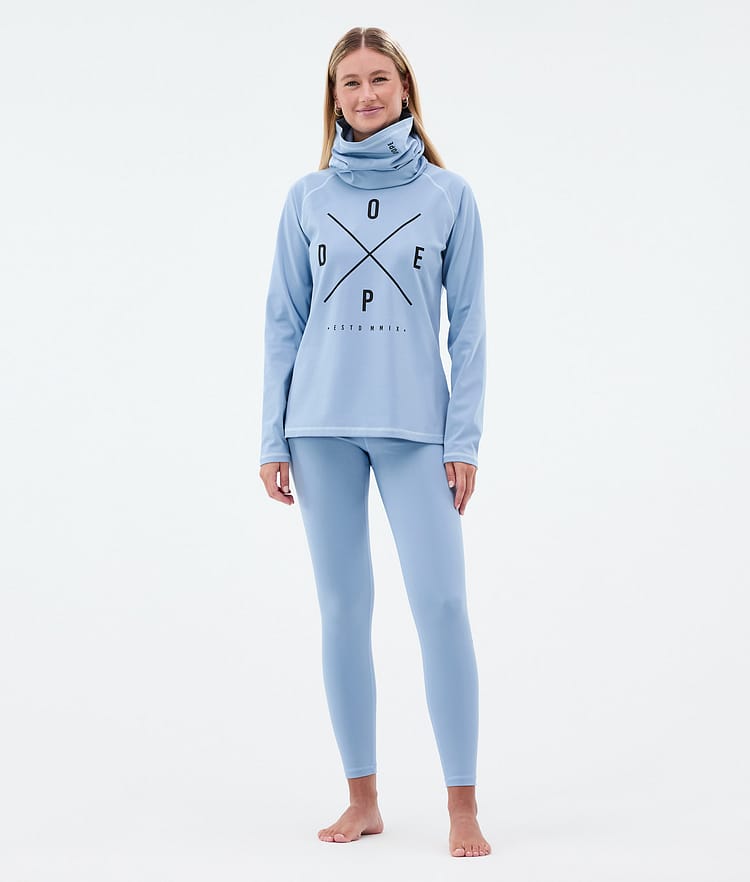 Snuggle W ベースレイヤートップ レディース 2X-Up Light Blue, 画像3 / 7