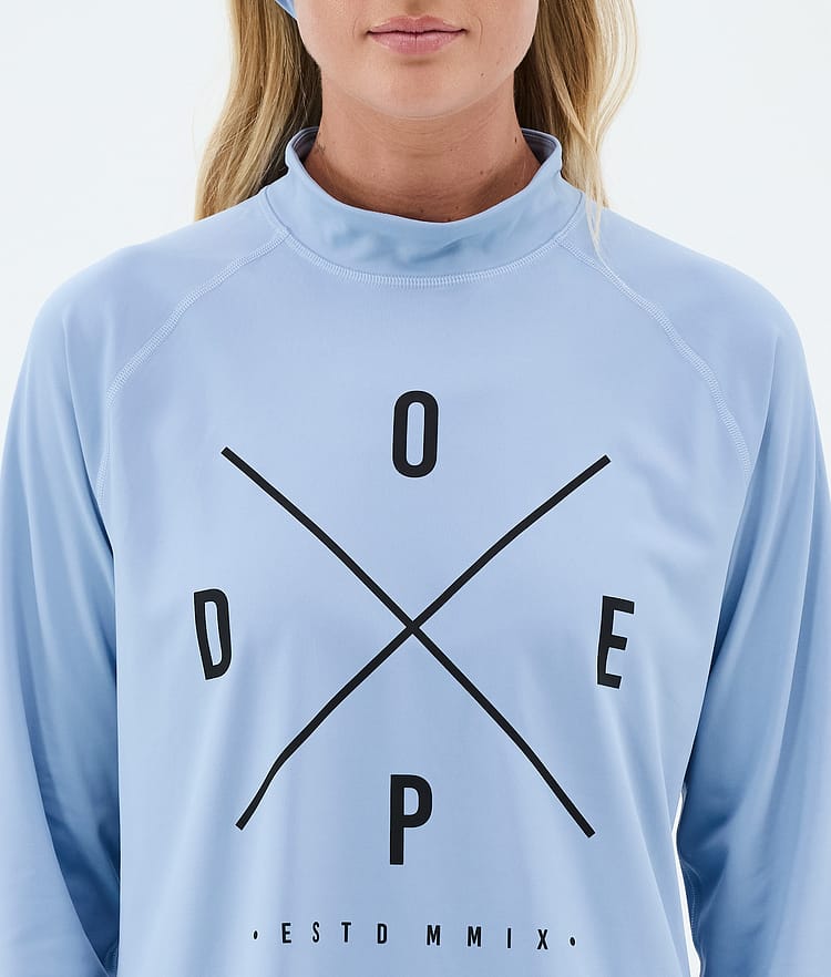 Snuggle W Funktionsshirt Damen 2X-Up Light Blue, Image 6 of 7