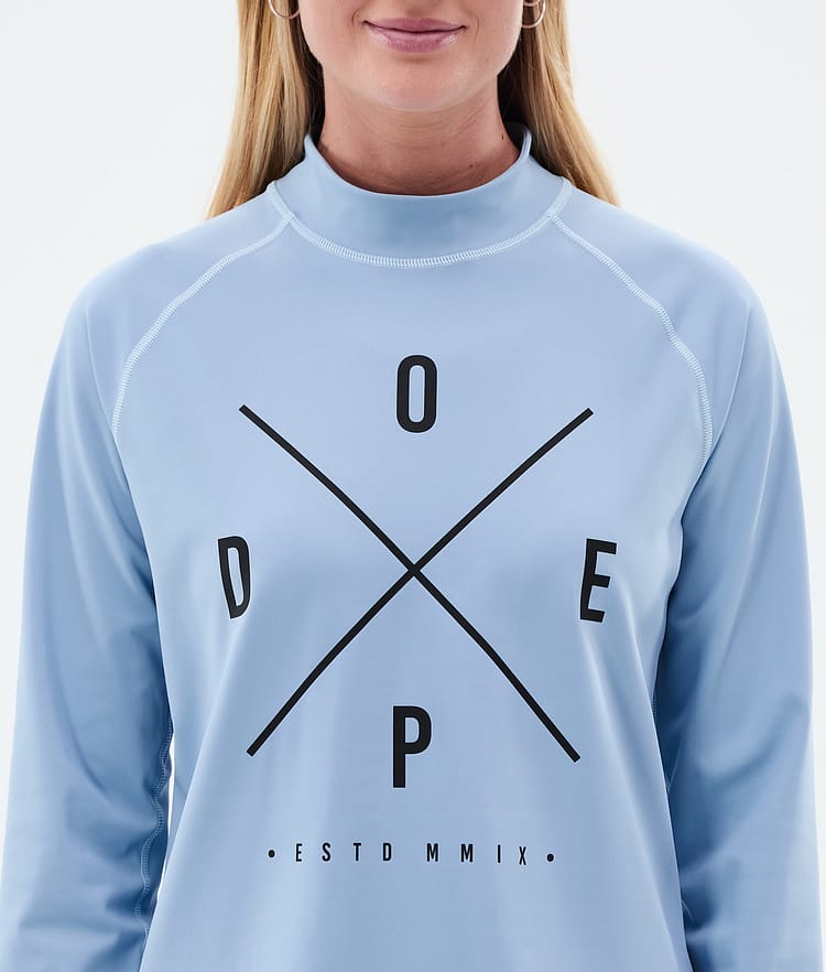 Snuggle W Base Layer Top Women 2X-Up Light Blue, Image 6 of 7