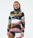 Snuggle W Baselayer top Dame 2X-Up Shards Gold Muted Pink