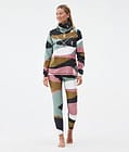 Snuggle W Baselayer top Dame 2X-Up Shards Gold Muted Pink, Billede 3 af 7