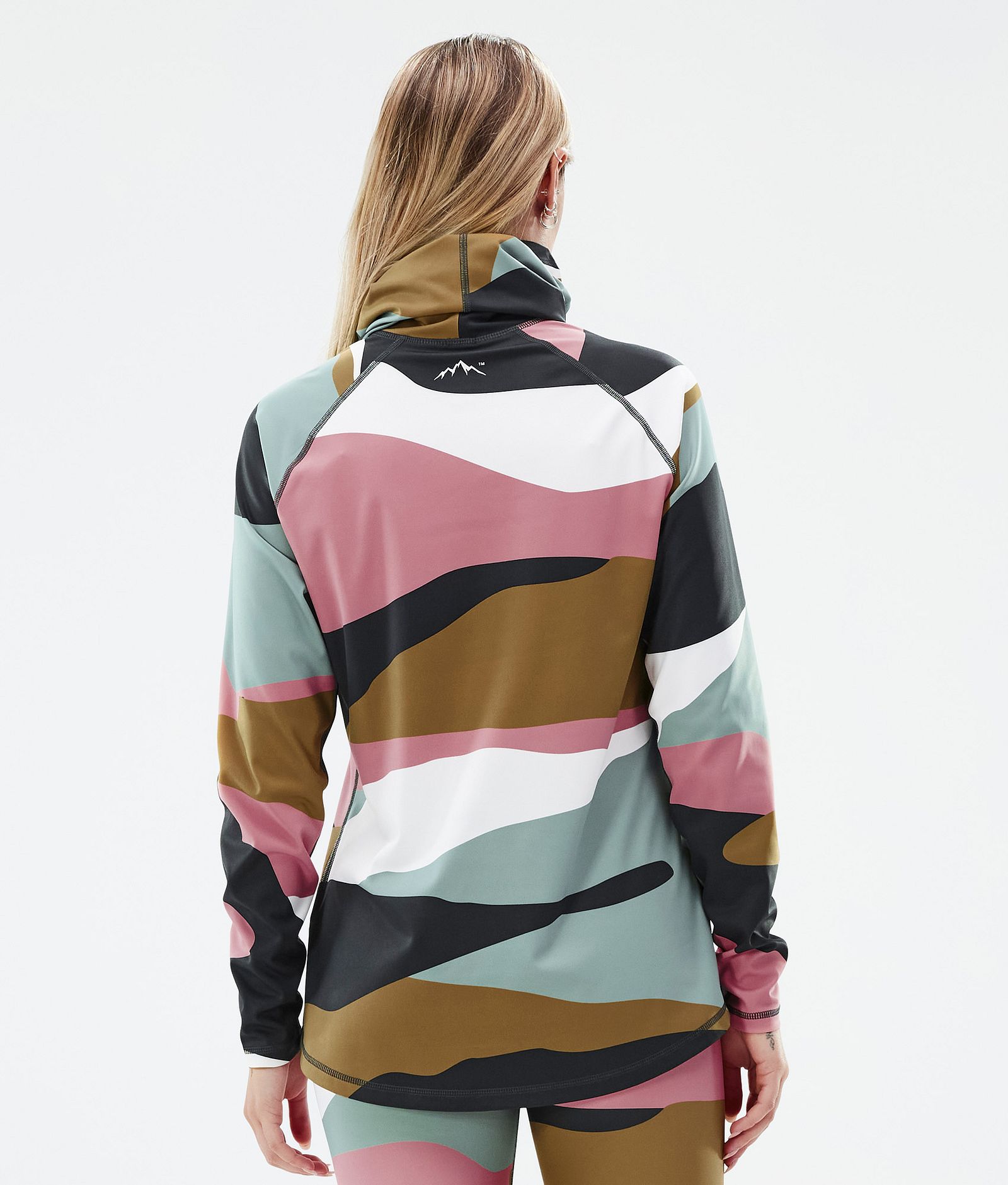 Snuggle W Baselayer top Dame 2X-Up Shards Gold Muted Pink, Billede 5 af 7