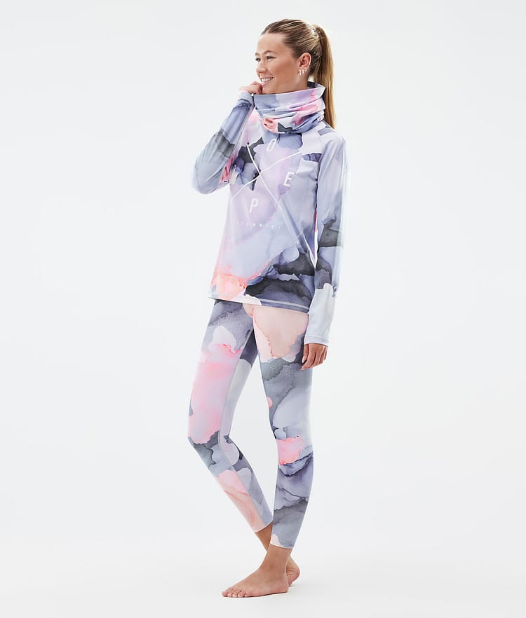 Snuggle W Baselayer top Dame 2X-Up Blot Peach