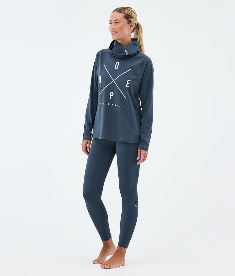 Snuggle W Base Layer Pant Women 2X-Up Metal Blue, Image 3 of 7