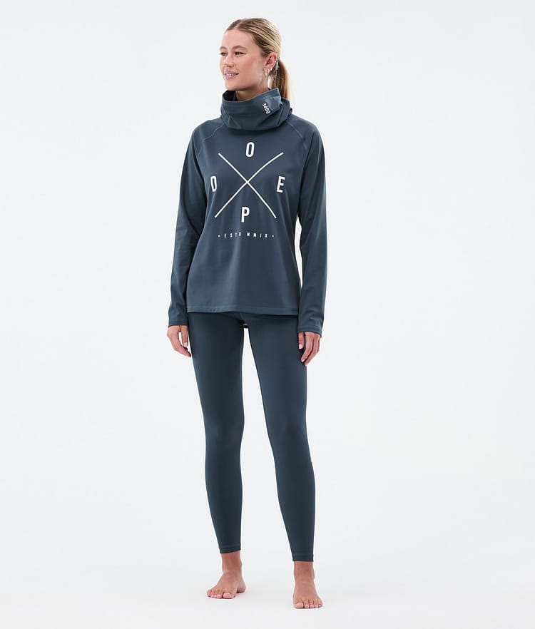 Snuggle W Base Layer Pant Women 2X-Up Metal Blue, Image 3 of 7