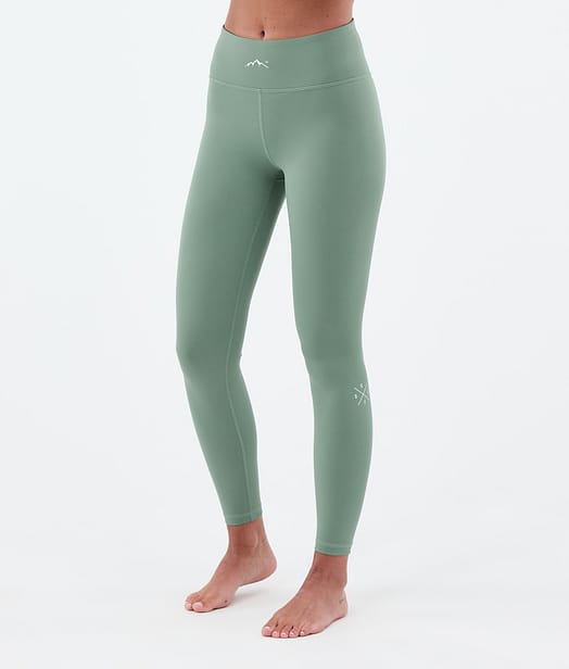 Snuggle W ベースレイヤーパンツ レディース 2X-Up Faded Green