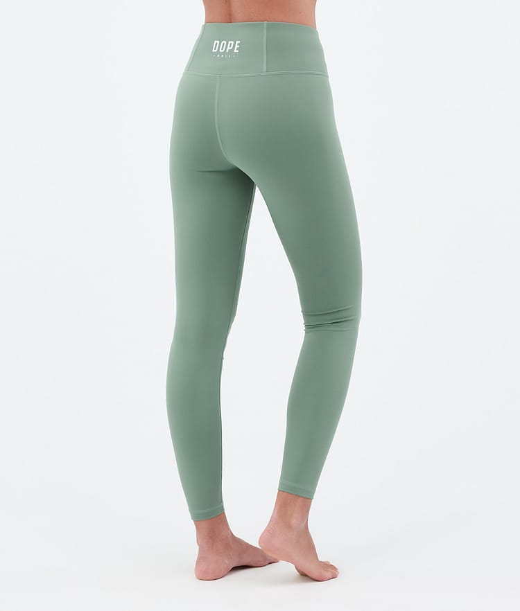 Snuggle W Kerrastohousut Naiset 2X-Up Faded Green, Kuva 2 / 7