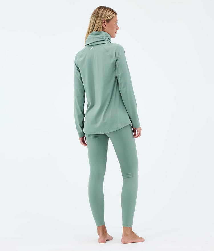 Snuggle W Base Layer Pant Women 2X-Up Faded Green, Image 4 of 7
