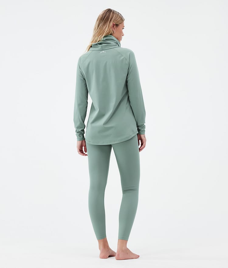 Snuggle W Base Layer Pant Women 2X-Up Faded Green, Image 4 of 7