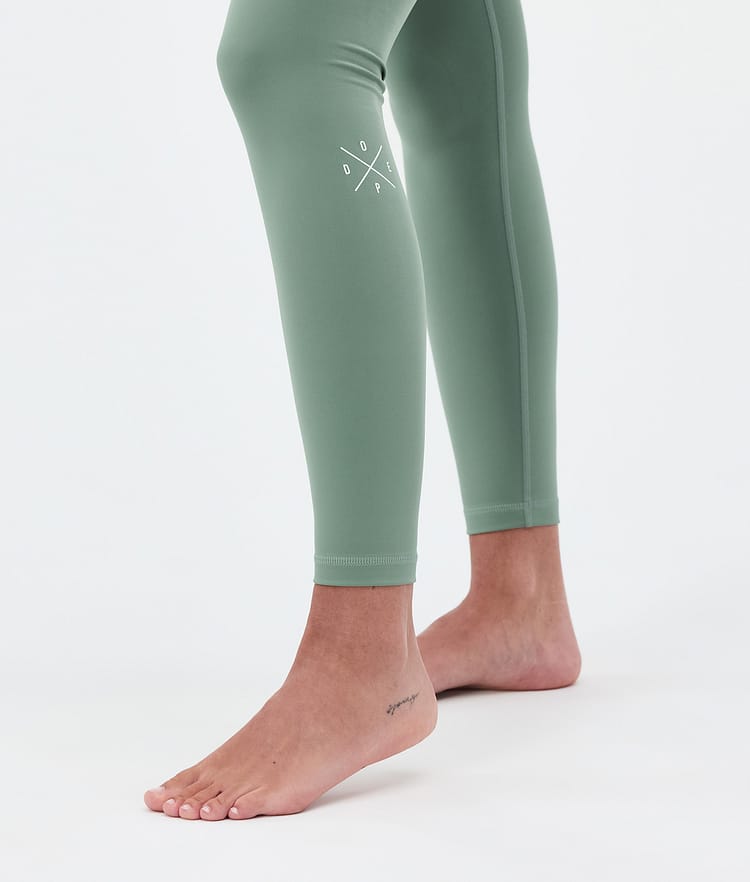 Snuggle W Kerrastohousut Naiset 2X-Up Faded Green, Kuva 7 / 7