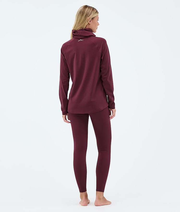 Snuggle W ベースレイヤーパンツ レディース 2X-Up Burgundy, Image 4 of 7