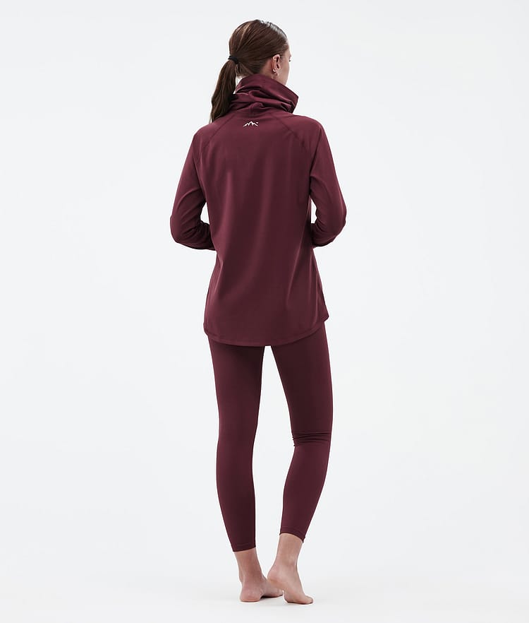Snuggle W Pantalon thermique Femme 2X-Up Burgundy, Image 4 sur 7