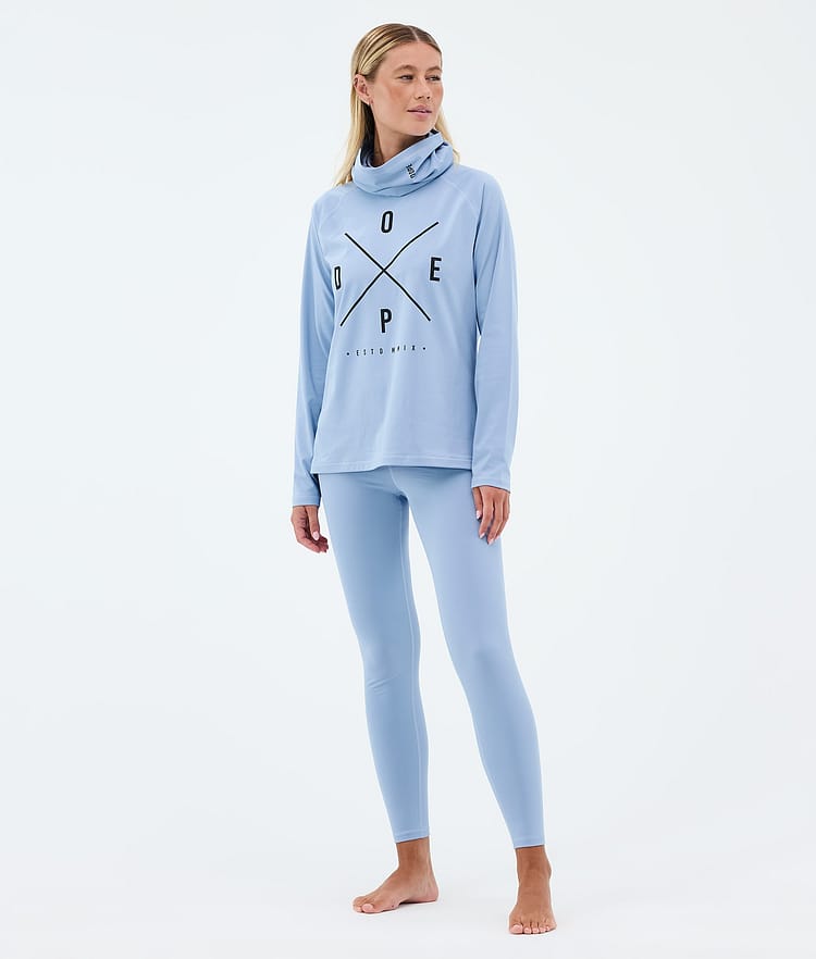 Snuggle W Baselayer tights Dame 2X-Up Light Blue, Image 3 of 7