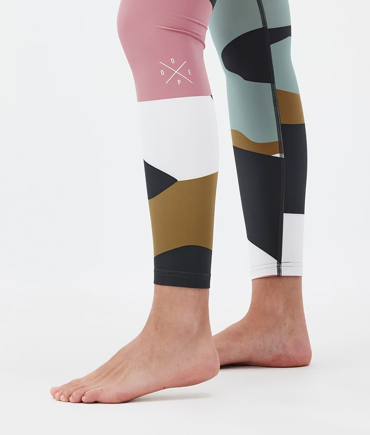 Snuggle W Base Layer Pant Women 2X-Up Shards Gold Muted Pink, Image 7 of 7