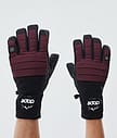 Ace Ski Gloves Men Burgundy