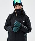 Ace Ski Gloves Bottle Green, Image 4 of 5