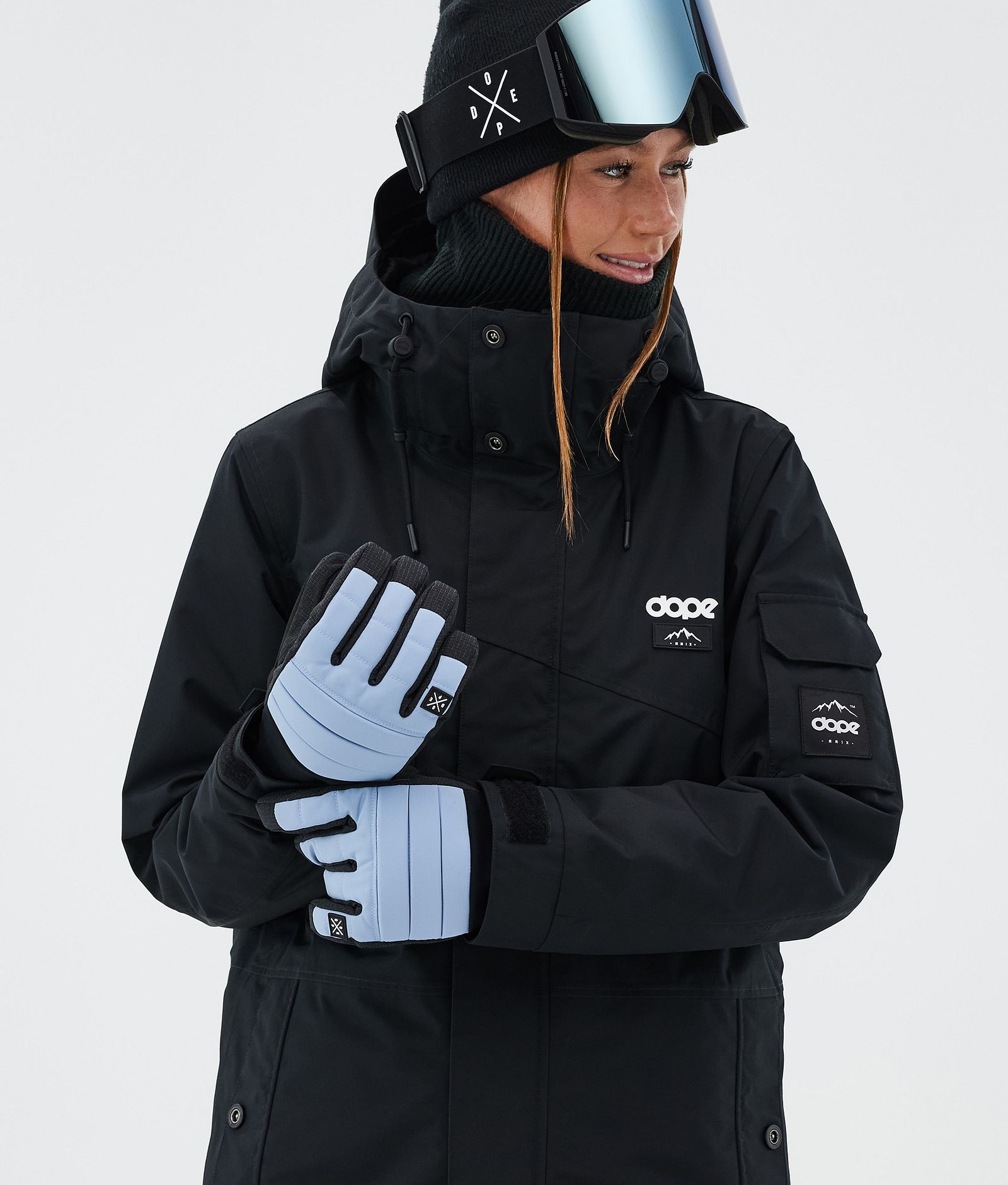 Ace Ski Gloves Light Blue, Image 3 of 5