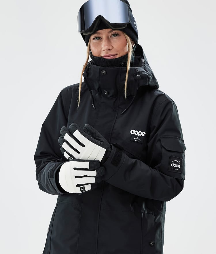 Ace Ski Gloves Old White, Image 4 of 5