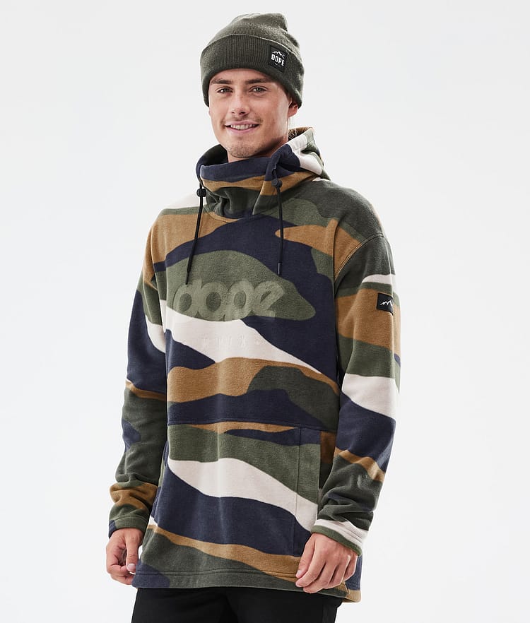 Cozy II Fleece Hoodie Men Shards Gold Green, Image 1 of 7