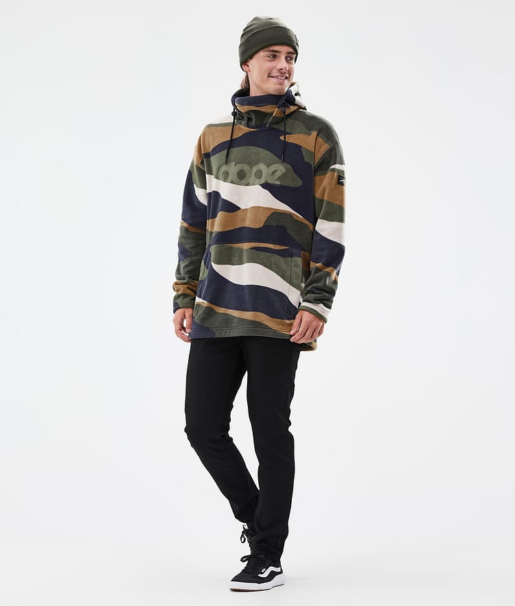 Cozy II Fleece Hoodie Men Shards Gold Green