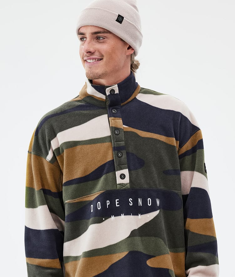 Comfy Sweat Polaire Homme Shards Gold Green, Image 2 sur 6